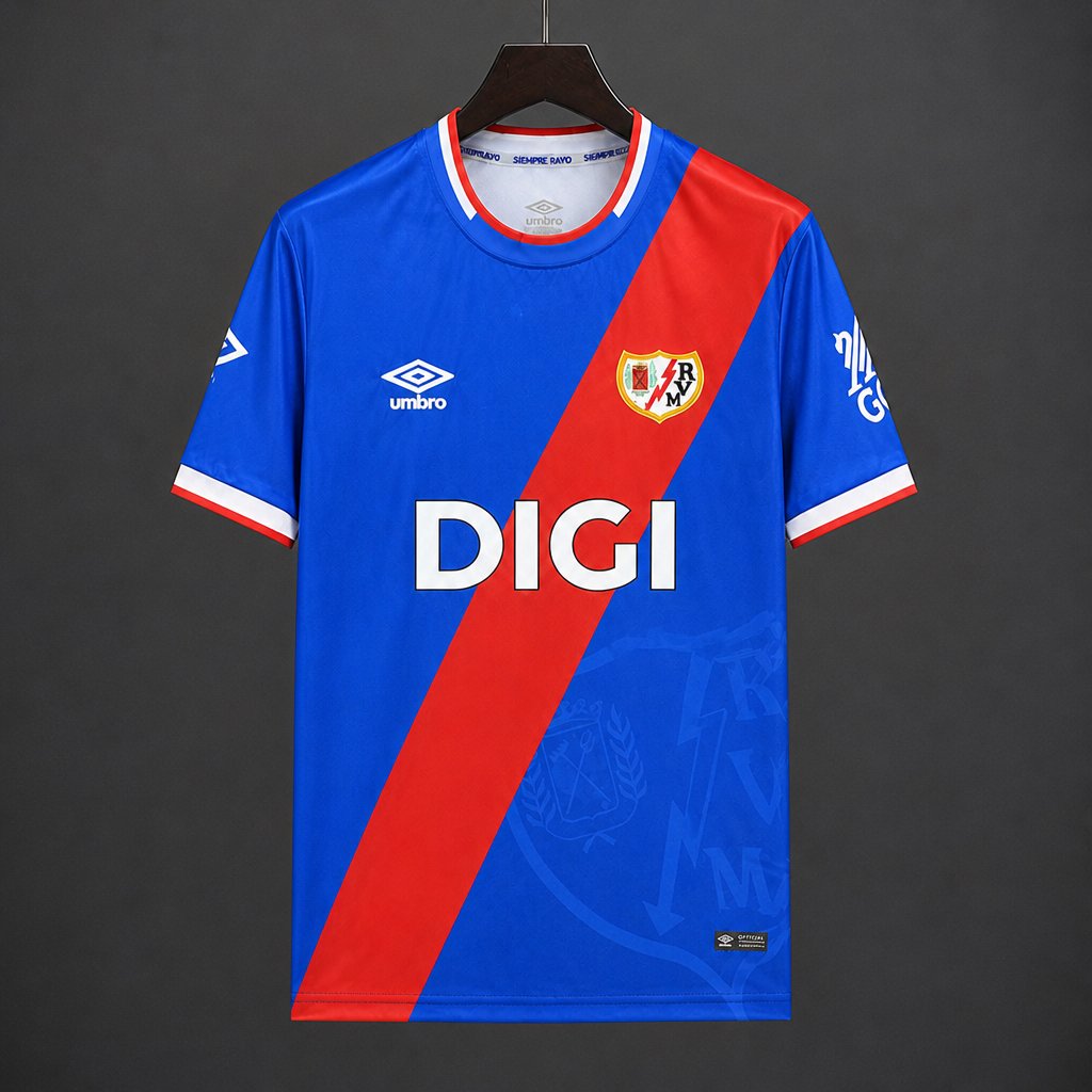 26/27 Rayo Vallecano Goalkeeper Third Blue Red Jersey